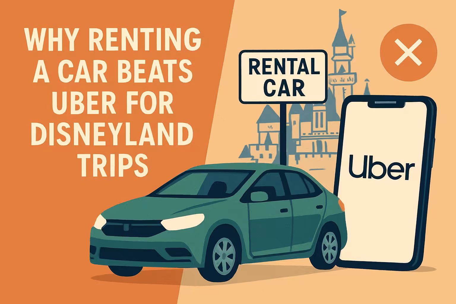 Why Renting a Car Beats Uber for Disneyland Trips | 24Seven Rental Car Benefits