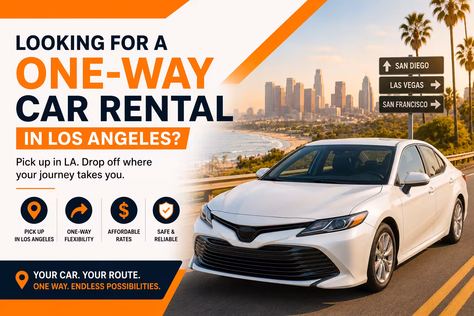 One Way Car Rental Los Angeles – Affordable & Flexible Travel Option