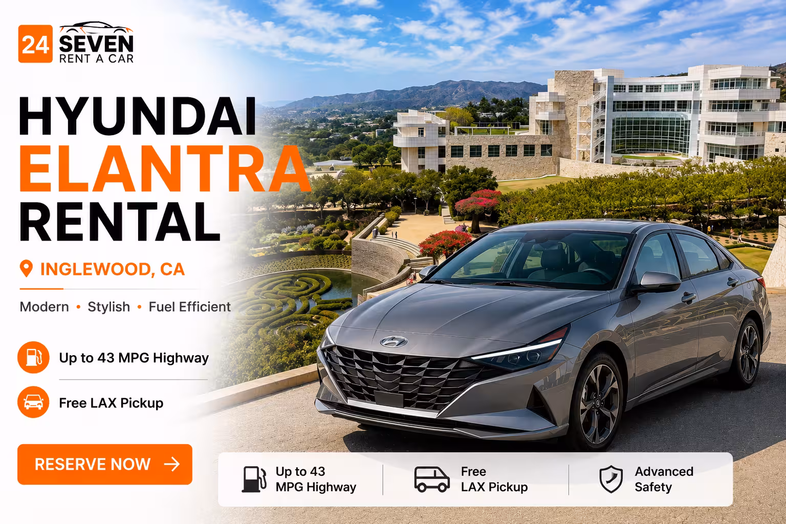 Hyundai Elantra Rental in Inglewood CA  The Economy Sedan That Doesn’t Look Like One