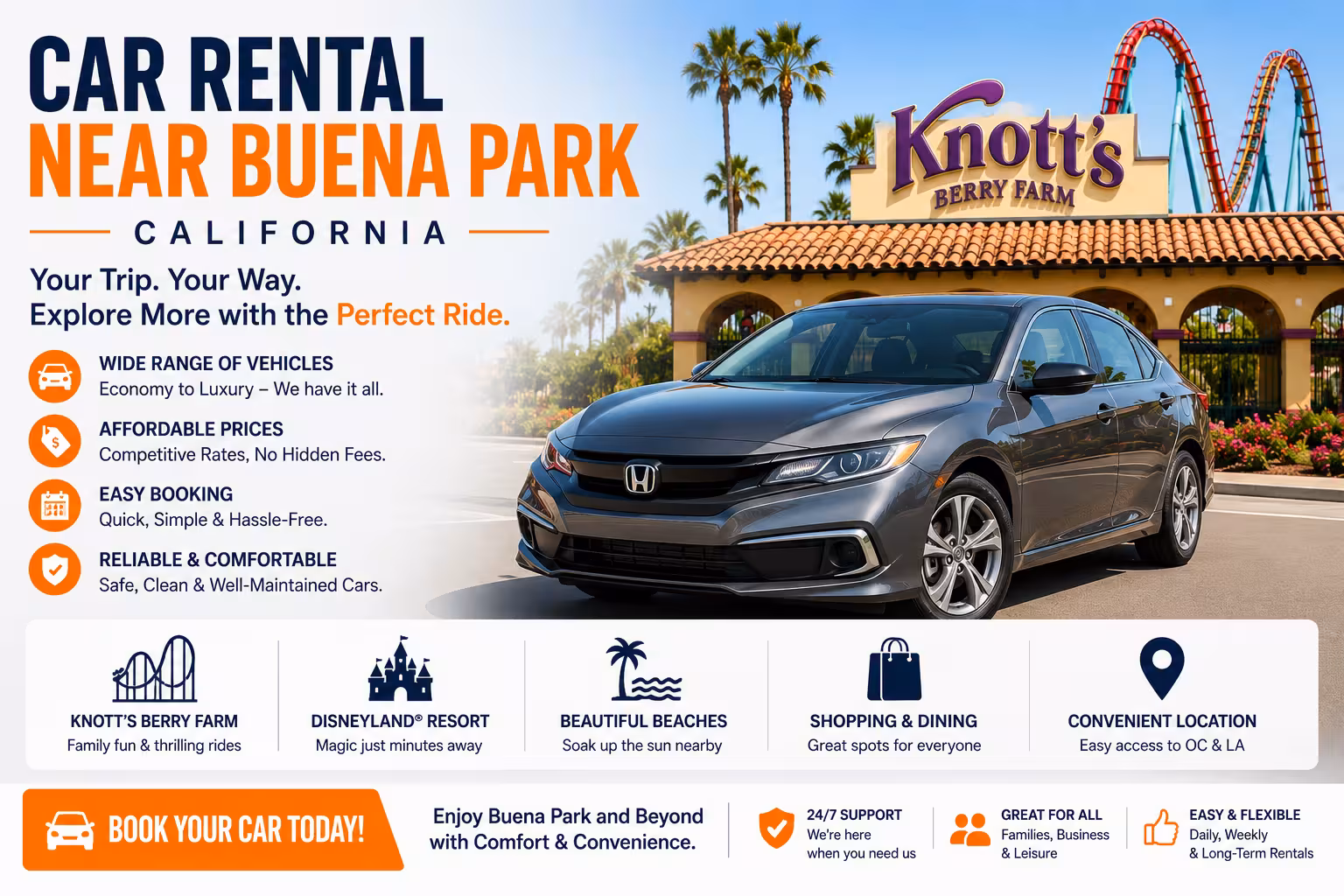 Car Rental Near Buena Park, California